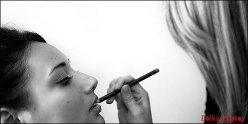 BRIDE getting ready