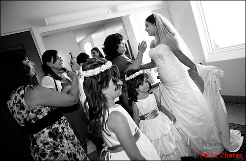 Wedding in church in Los Angeles