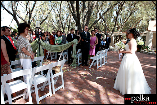 wedding bride father of the bride Padua Hills Theatre Claremont California