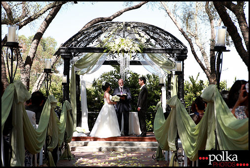 wedding ceremony photographer Padua Hills Theatre Claremont California