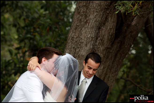 Los Angeles wedding photographer, Los Angeles wedding photography, ceremony, first kiss, wedding