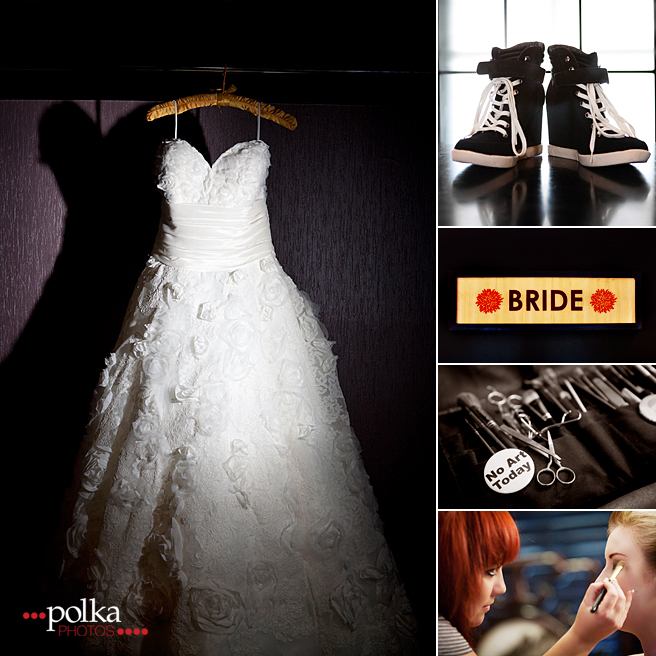 wedding gown, vintage, punk bride, offbeat bride, nontraditional, los angeles