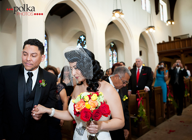 vintage wedding, classic wedding, vintage bride, Mexican wedding; ceremony; church wedding; retro bride; rockabilly bride, Pasadena