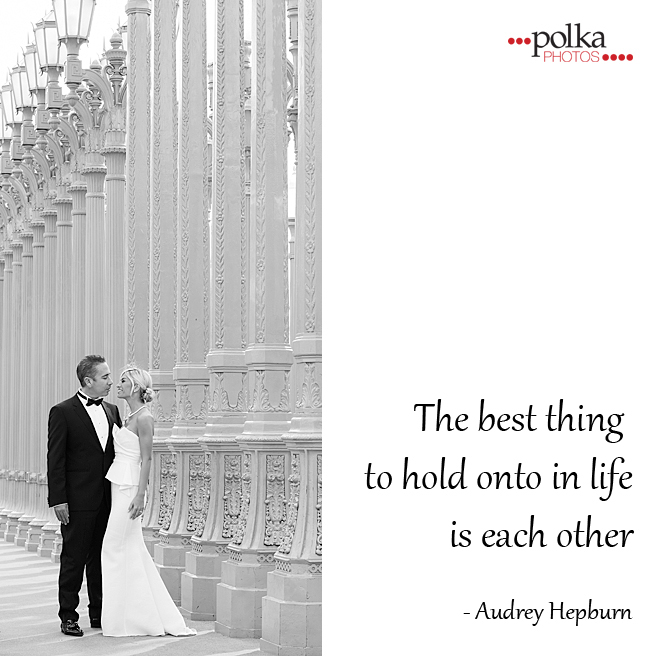 Los Angeles wedding photographer; wedding; intimate wedding; intimate wedding photographer; elopment; elopement photographer; small wedding; classy; classic; Old Hollywood; LACMA; LACMA lights; Urban Light; love quote; love quotes; Audrey Hepburn; Old Hollywood wedding
