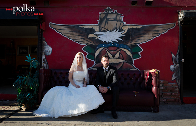 venice beach, venice beach wedding, venice beach street art, street art, mural, los angeles wedding photographer, venice beach wedding photographer, urban wedding, offbeat wedding, ink, tattoo bride